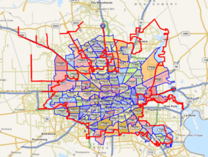 Houston's karaoke map